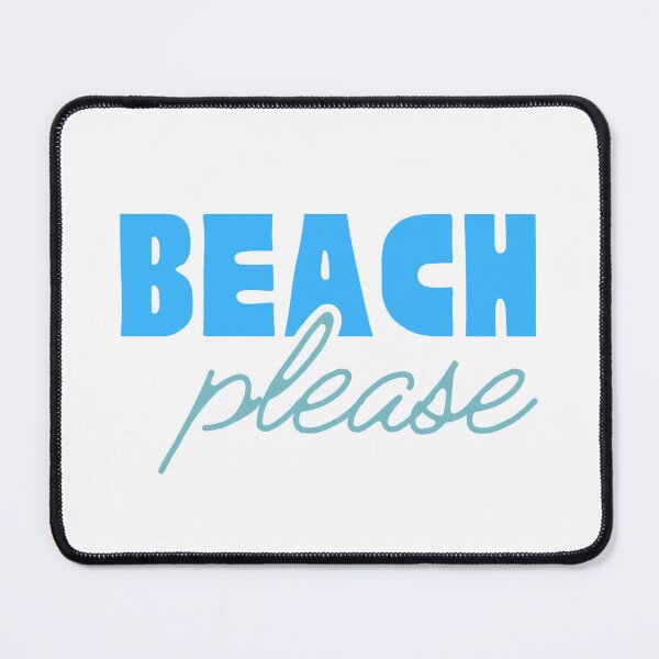 Item preview, Beach Please Ocean Blue Summer Design in White designed and sold by nikifora.