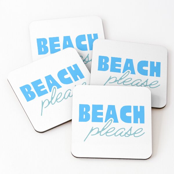 Item preview, Beach Please Ocean Blue Summer Design in White designed and sold by nikifora.