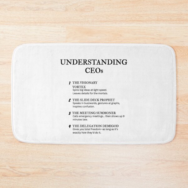 Item preview, UNDERSTANDING CEOs – Hilarious Corporate Life Definitions designed and sold by PsyFlow35.