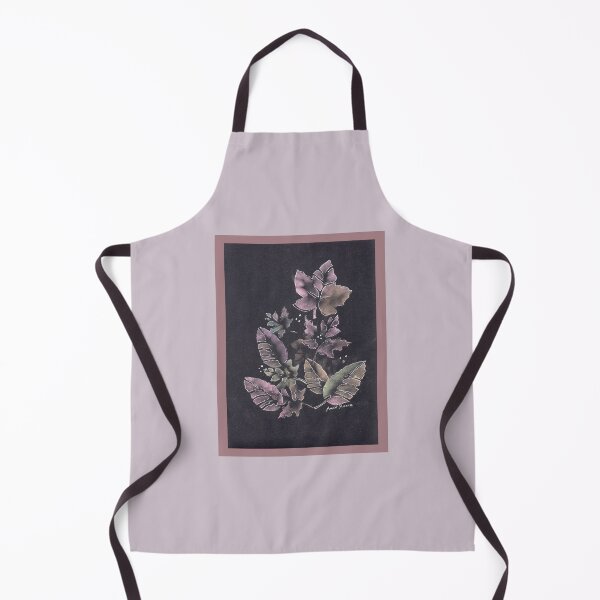 Item preview, Midnight Leaves - colored chalk and stencil designed and sold by Annie Mason Art.