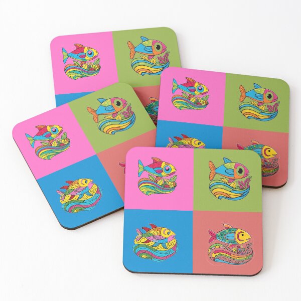 Item preview, 4 crazy fish  designed and sold by DariaCraft.