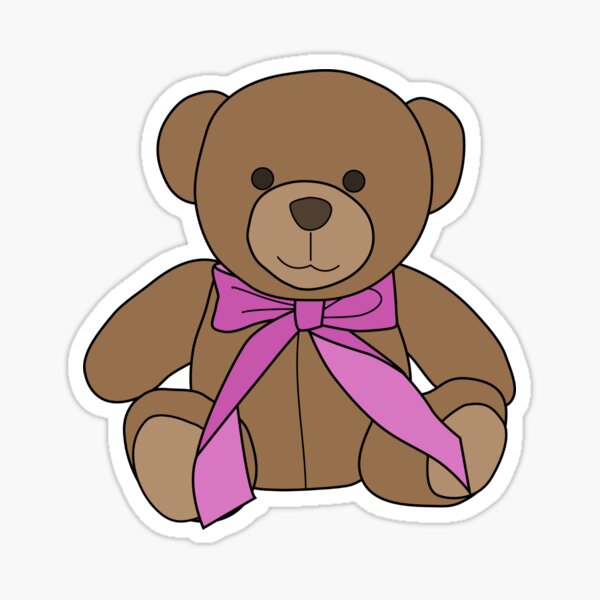 Item preview, Teddy Bear in Pink designed and sold by EclecticTurtle.