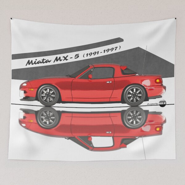 Item preview, Miata - MX-5 NA 1991-1997 (Classic red) - Pure 90s Roadster Joy designed and sold by Azaziel.