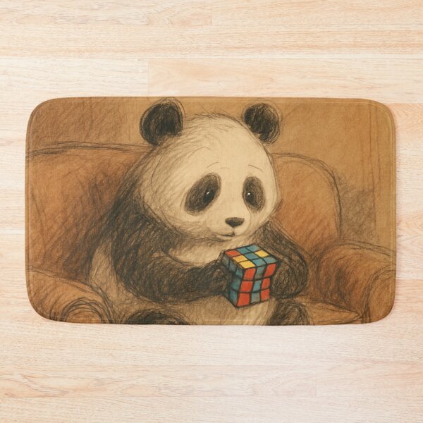 Item preview, Bear solves a Rubik's Cube designed and sold by Alpaca Ridge.