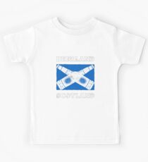 Scotland Flag Scottish Heritage Pride Pub Beer Drink Kids Tee