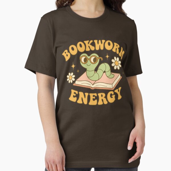 Item preview, Bookworm Energy Vibes – Cute Reading Worm on Book with Glasses designed and sold by gyenayme.