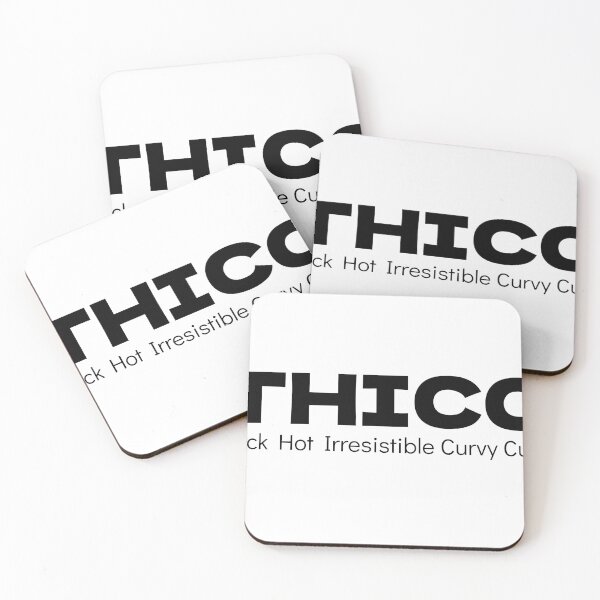Item preview, THICC – Thick Hot Irresistible Curvy Cutie (Funny Baddie Sticker) designed and sold by Cleavage Culture.