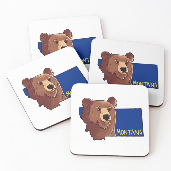 Item preview, Montana State Mammal - Grizzly Bear designed and sold by littlealiart.