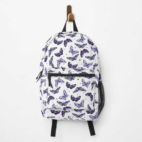 Item preview, Asexual spectrum butterflies--pattern print white background designed and sold by Itinlea.