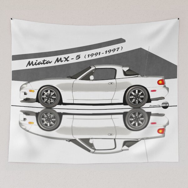 Item preview, Miata - MX-5 NA 1991-1997 (Crystal white) - Pure 90s Roadster Joy designed and sold by Azaziel.