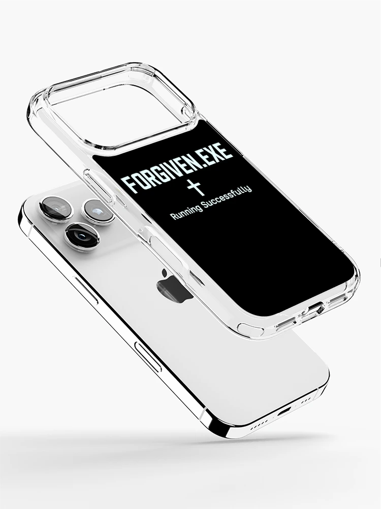 Thumbnail 2 of 5, iPhone Case, Forgiven.exe – Running Successfully Sticker designed and sold by LevelUpLab.
