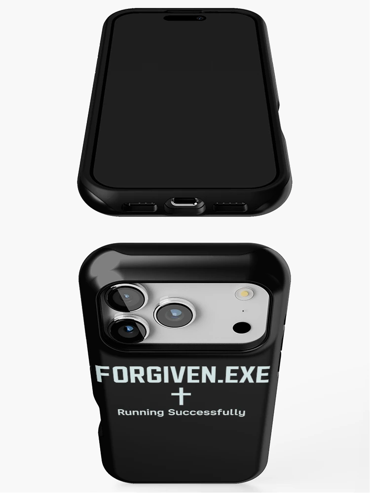 Thumbnail 3 of 4, iPhone Case, Forgiven.exe – Running Successfully Sticker designed and sold by LevelUpLab.