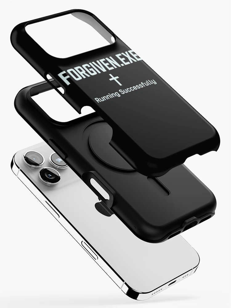 Thumbnail 2 of 4, iPhone Case, Forgiven.exe – Running Successfully Sticker designed and sold by LevelUpLab.