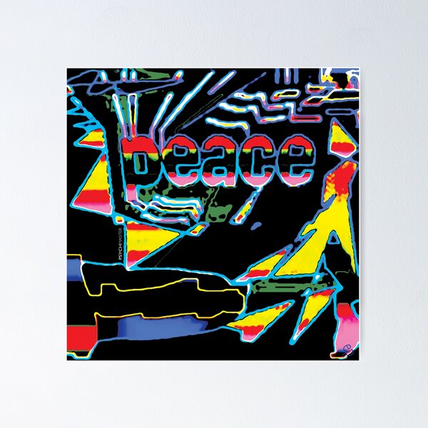 Item preview, "Peace" Graphic in Red Yellow Southwest Art Style Design designed and sold by Psychmaster.