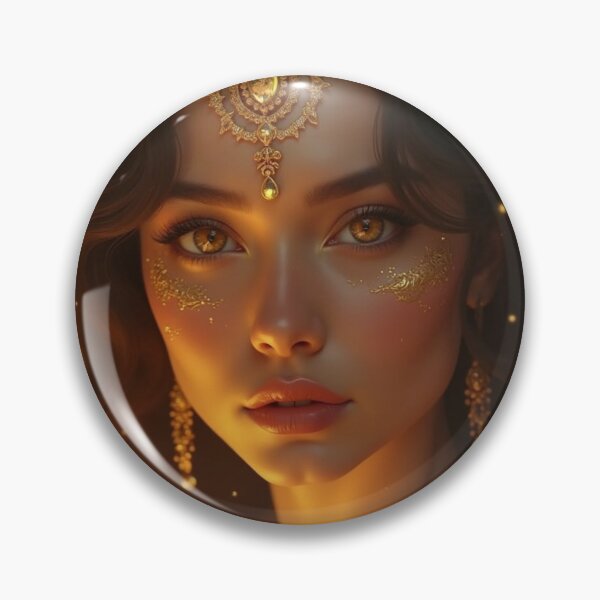 Item preview, Golden Goddess: Radiant Portrait designed and sold by InsegnaNChill.