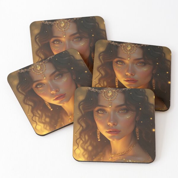 Item preview, Golden Goddess: Radiant Portrait designed and sold by InsegnaNChill.