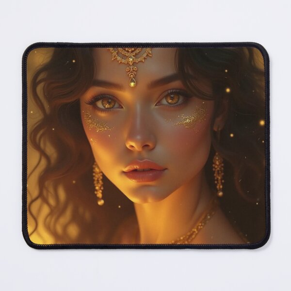 Item preview, Golden Goddess: Radiant Portrait designed and sold by InsegnaNChill.