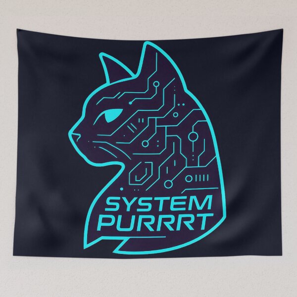 Item preview, System Purrrt Cyber Circuit Cat designed and sold by MysticArtisan.
