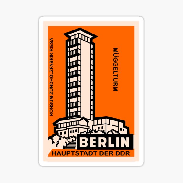 East German Matchbox Sticker