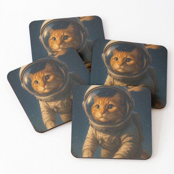 Item preview, Cosmic Drifter – Cat Astronaut in Deep Space designed and sold by HalinaJ.