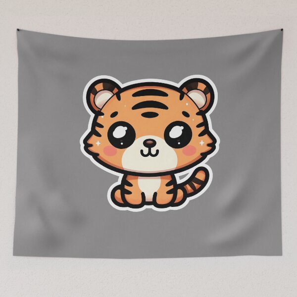 Item preview, Kawaii Tiger designed and sold by ArtistEmbrace.