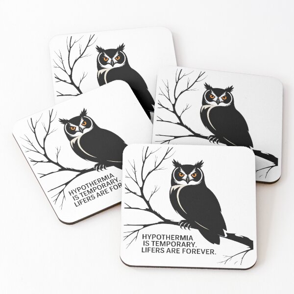 Item preview, Lifers Are Forever – Hardcore Birding Quote with Owl Illustration designed and sold by Brainy Bird's Place.