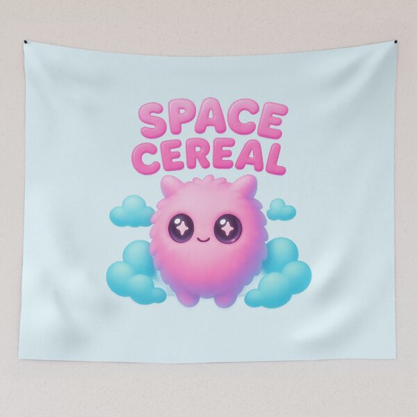 Item preview, Space Cereal Cosmic Puff Mascot designed and sold by MysticArtisan.