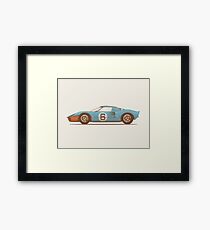 Ford GT40 illustration Framed Print