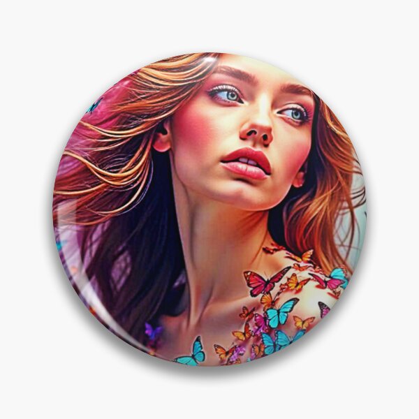 Item preview, Butterfly Muse Portrait Art designed and sold by Health And Fitness Posts e-Store.