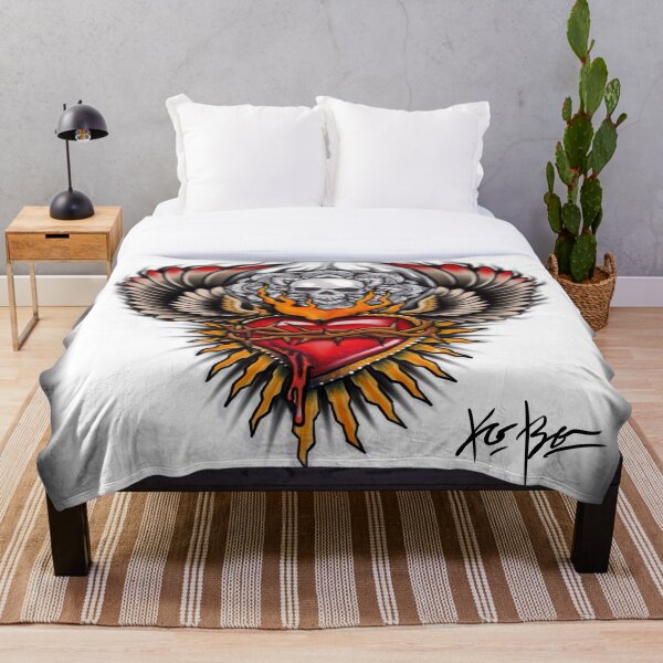 Item preview, Sacred heart ,skull ,wings ,thorns ,flames  designed and sold by Mikekobo.