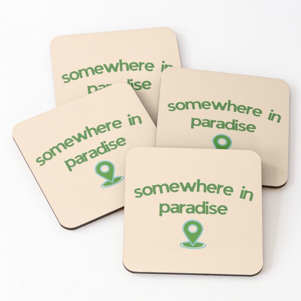 Item preview, Location Somewhere in Paradise Green/Beige Summer Design designed and sold by nikifora.