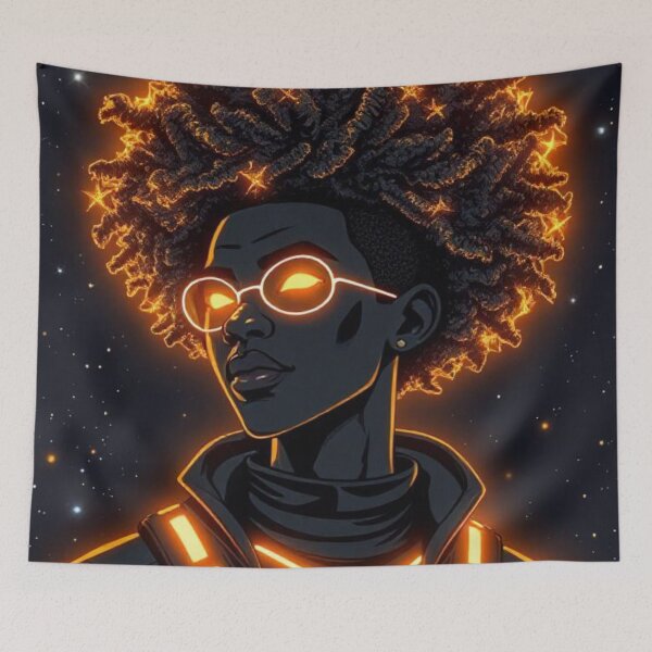 Item preview, Afrofuturism Glow designed and sold by AllAroundArtist.