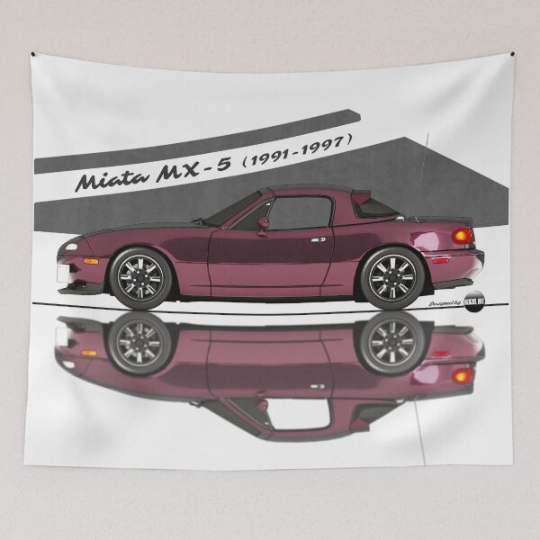 Item preview, Miata - MX-5 NA 1991-1997 (Merlot mica) - Pure 90s Roadster Joy designed and sold by Azaziel.