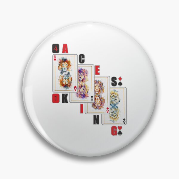 Item preview, Four Aces One King – Lion Cards designed and sold by caracatita75.