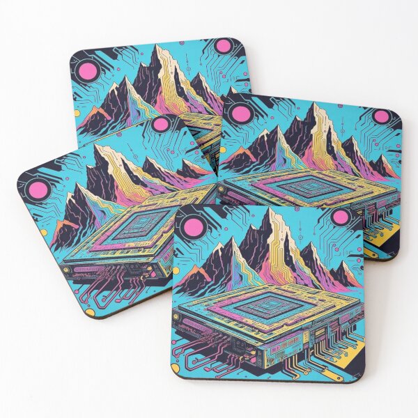 Item preview, Motherboard Mountain Valley – Pop Art Circuit Mountain designed and sold by Esterlane.