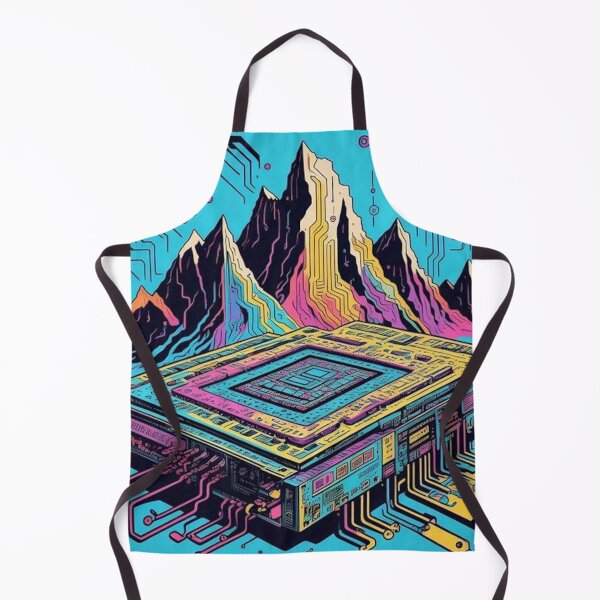 Item preview, Motherboard Mountain Valley – Pop Art Circuit Mountain designed and sold by Esterlane.