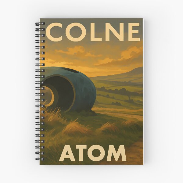 Item preview, The Atom Panopticon – Colne, Lancashire Travel Poster designed and sold by Shafiq Khan.