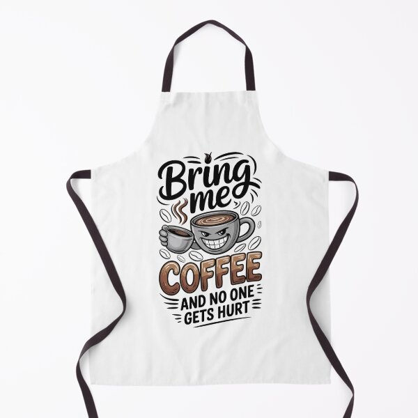 Item preview, Bring Me Coffee And No One Gets Hurt | Caffeine Humor Quote designed and sold by HustleBossLady247.