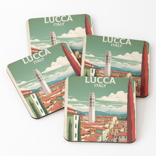 Item preview, Lucca Italy Vintage Poster Tourism  designed and sold by TravelersGems.