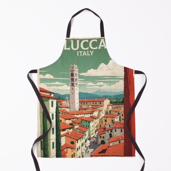 Item preview, Lucca Italy Vintage Poster Tourism  designed and sold by TravelersGems.