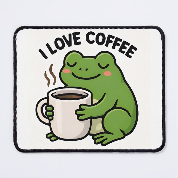 Item preview, Cute Frog Hugging Coffee Mug – Wholesome Morning Vibes designed and sold by Amr Siam.