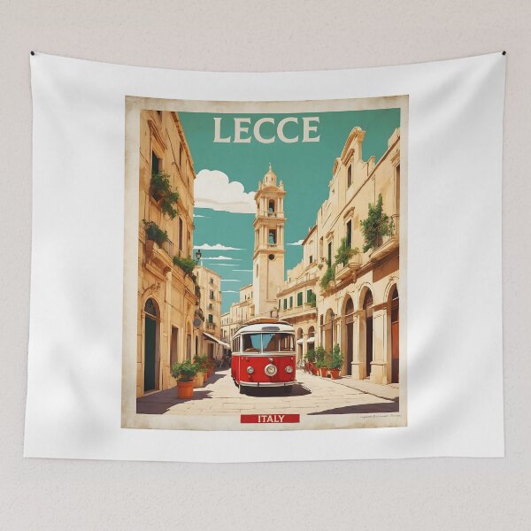 Item preview, Lecce Montecelio Italy Vintage Poster Tourism  designed and sold by TravelersGems.