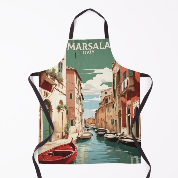 Item preview, Marsala Italy Vintage Poster Tourism  designed and sold by TravelersGems.