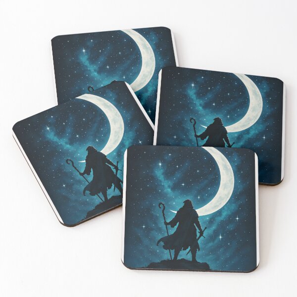 Item preview, Mystic Wanderer Beneath the Crescent Moon designed and sold by Amr Siam.