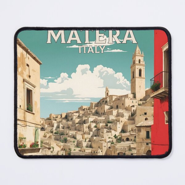 Item preview, Matera Italy Vintage Poster Tourism designed and sold by TravelersGems.