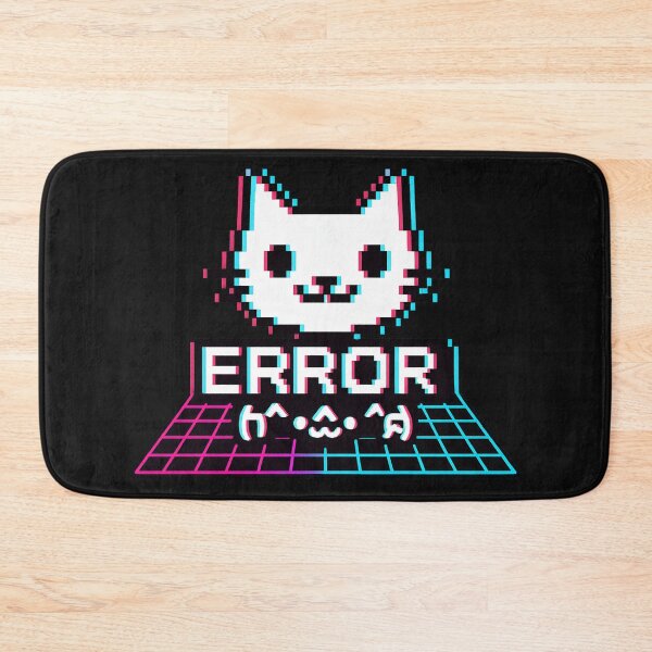 Item preview, Glitch Error Cat Pixel Vaporwave designed and sold by MysticArtisan.