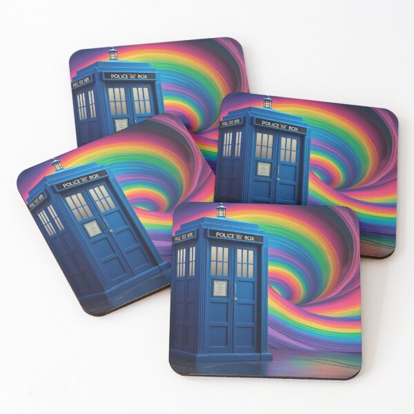 Item preview, Blue Box in the Rainbow Vortex designed and sold by CraftyWords.