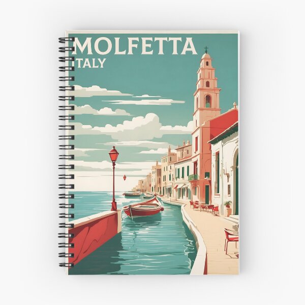 Item preview, Molfetta Italy Vintage Poster Tourism  designed and sold by TravelersGems.