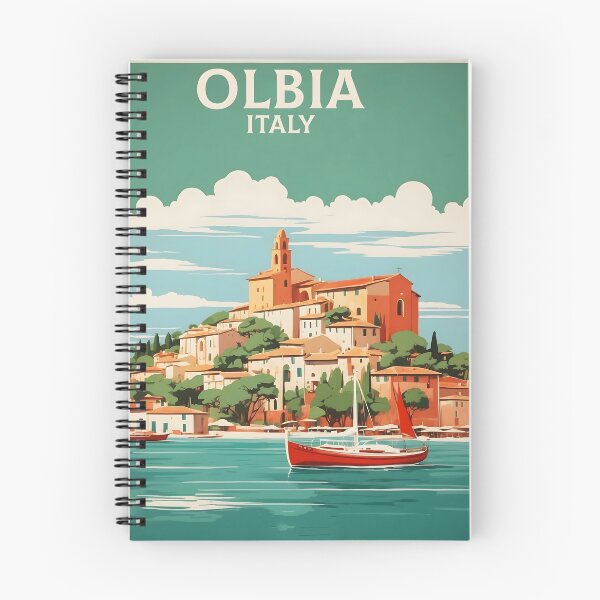 Item preview, Olbia Italy Vintage Poster Tourism  designed and sold by TravelersGems.