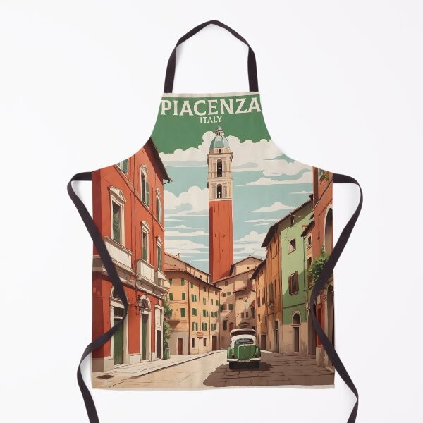 Item preview, Piacenza Italy Vintage Poster Tourism  designed and sold by TravelersGems.